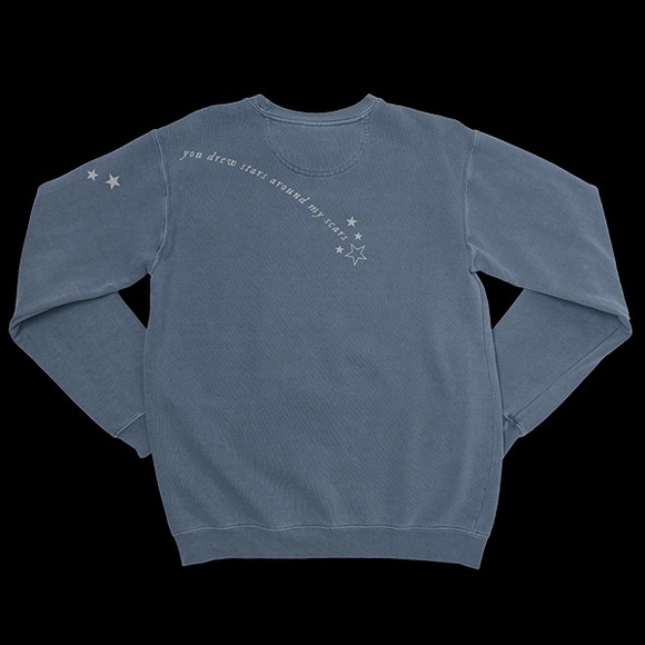 Taylor Swift Folklore “Stars Around..” Sweatshirt - Picture 2 of 5